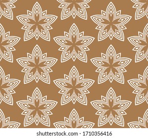 American symbol art linear flower sign pattern
