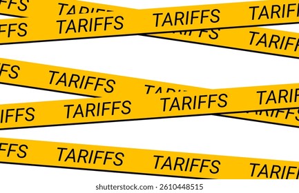 American tariffs and US government import taxation, USA trade war policy, domestic market protectionism, american tariffs for all world. vector illustration