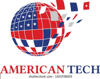 american technology logo for bussines