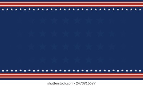 American template background with stars, red and white stripes suitable for celebrating important event