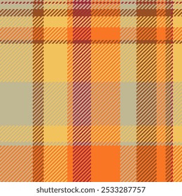 American texture pattern background, commerce fabric check seamless. Trousers vector plaid tartan textile in pastel and amber colors palette.