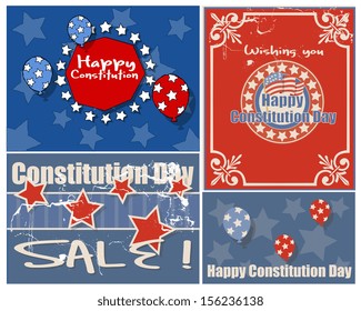 American themed - Constitution Day Vector Illustration