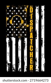 American Delgada línea de oro, Bandera 911 Dispatcher Vertical