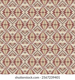 American tribal ethnic native pattern seamless.Traditional Navajo,Aztec,Apache,Southwest and Mexican style fabric pattern.Abstract vector motif pattern.For fabric,clothing,blanket,woven,wrap,decorate.