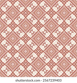 American tribal ethnic native pattern seamless.Traditional Navajo,Aztec,Apache,Southwest and Mexican style fabric pattern.Abstract vector motif pattern.For fabric,clothing,blanket,woven,wrap,decorate.