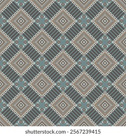 American tribal ethnic native pattern seamless.Traditional Navajo,Aztec,Apache,Southwest and Mexican style fabric pattern.Abstract vector motif pattern.For fabric,clothing,blanket,woven,wrap,decorate.