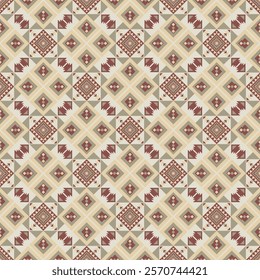 American tribal ethnic native pattern seamless.Traditional Navajo,Aztec,Apache,Southwest and Mexican style fabric pattern.Abstract vector motif pattern.For fabric,clothing,blanket,woven,wrap,decorate.