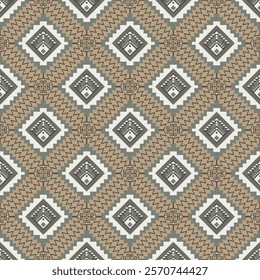 American tribal ethnic native pattern seamless.Traditional Navajo,Aztec,Apache,Southwest and Mexican style fabric pattern.Abstract vector motif pattern.For fabric,clothing,blanket,woven,wrap,decorate.