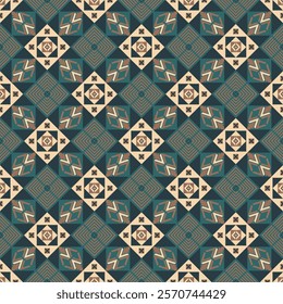 American tribal ethnic native pattern seamless.Traditional Navajo,Aztec,Apache,Southwest and Mexican style fabric pattern.Abstract vector motif pattern.For fabric,clothing,blanket,woven,wrap,decorate.