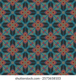 American tribal ethnic native pattern seamless.Traditional Navajo,Aztec,Apache,Southwest and Mexican style fabric pattern.Abstract vector motif pattern.For fabric,clothing,blanket,woven,wrap,decorate.