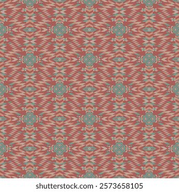 American tribal ethnic native pattern seamless.Traditional Navajo,Aztec,Apache,Southwest and Mexican style fabric pattern.Abstract vector motif pattern.For fabric,clothing,blanket,woven,wrap,decorate.