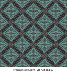 American tribal ethnic native pattern seamless.Traditional Navajo,Aztec,Apache,Southwest and Mexican style fabric pattern.Abstract vector motif pattern.For fabric,clothing,blanket,woven,wrap,decorate.