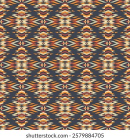 American tribal ethnic native pattern seamless.Traditional Navajo,Aztec,Apache,Southwest and Mexican style fabric pattern.Abstract vector motif pattern.For fabric,clothing,blanket,woven,wrap,decorate.