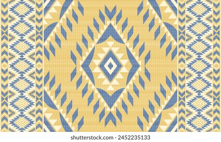American tribal ethnic native pattern.Traditional Navajo,Aztec,Apache,Southwest and Mexican style fabric pattern.Abstract vector motifs pattern.For fabric,clothing,blanket,carpet,woven,wrap,decoration