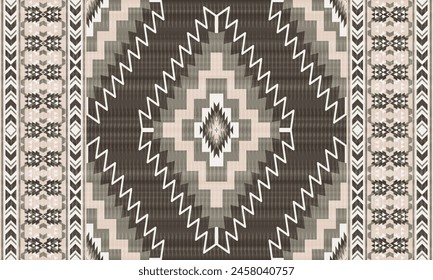 American tribal ethnic native pattern.Traditional Navajo,Aztec,Apache,Southwest and Mexican style fabric pattern.Abstract vector motifs pattern.For fabric,clothing,blanket,carpet,woven,wrap,decoration