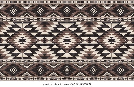 American tribal ethnic native pattern.Traditional Navajo,Aztec,Apache,Southwest and Mexican style fabric pattern.Abstract vector motifs pattern.For fabric,clothing,blanket,carpet,woven,wrap,decoration