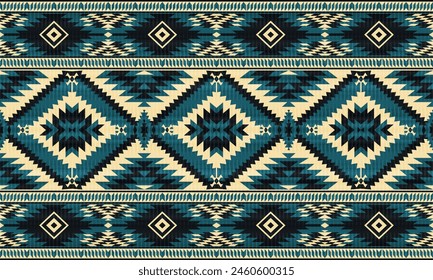 American Tribal ethnische einheimische Muster.Traditional Navajo, Aztec, Apache, Südwest und mexikanischen Stil Stoffmuster.Abstrakte Vektorgrafik Motive Muster.Für Stoff, Kleidung, Decke, Teppich, gewebt,Wrap,Dekoration