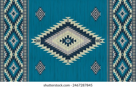 American tribal ethnic native pattern.Traditional Navajo,Aztec,Apache,Southwest and Mexican style fabric pattern.Abstract vector motifs pattern.For fabric,clothing,blanket,carpet,woven,wrap,decoration
