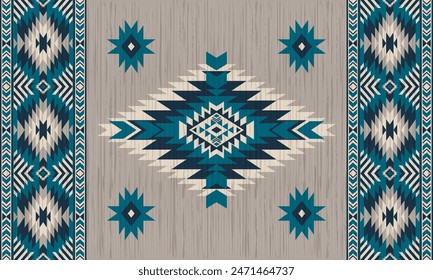 American tribal ethnic native pattern.Traditional Navajo,Aztec,Apache,Southwest and Mexican style fabric pattern.Abstract vector motifs pattern.For fabric,clothing,blanket,carpet,woven,wrap,decoration