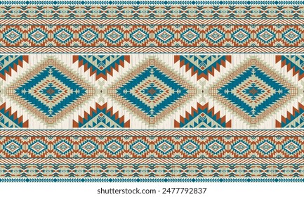 American Tribal ethnische einheimische Muster.Traditional Navajo, Aztec, Apache, Südwest und mexikanischen Stil Stoffmuster.Abstrakte Vektorgrafik Motive Muster.Für Stoff, Kleidung, Decke, Teppich, gewebt,Wrap,Dekoration