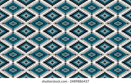 American tribal ethnic native pattern.Traditional Navajo,Aztec,Apache,Southwest and Mexican style fabric pattern.Abstract vector motifs pattern.For fabric,clothing,blanket,carpet,woven,wrap,decoration