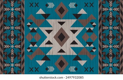 American tribal ethnic native pattern.Traditional Navajo,Aztec,Apache,Southwest and Mexican style fabric pattern.Abstract vector motifs pattern.For fabric,clothing,blanket,carpet,woven,wrap,decoration