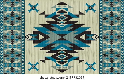 Amerikanische Stammes ethnischen nativen Muster.Traditionelle Navajo,Aztec,Apache,Südwest und mexikanischen Stil Stoffmuster.Abstrakte Vektormotive Muster.Für Stoff,Kleidung,Decke,Teppich,gewebt,Wrap,Dekoration
