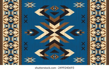 American tribal ethnic native pattern.Traditional Navajo,Aztec,Apache,Southwest and Mexican style fabric pattern.Abstract vector motifs pattern.For fabric,clothing,blanket,carpet,woven,wrap,decoration