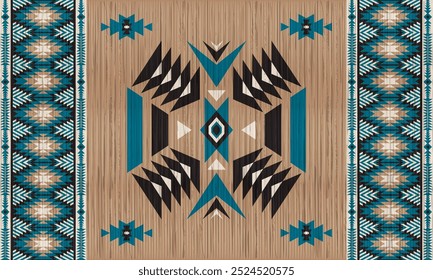 American tribal ethnic native pattern.Traditional Navajo,Aztec,Apache,Southwest and Mexican style fabric pattern.Abstract vector motifs pattern.For fabric,clothing,blanket,carpet,woven,wrap,decoration