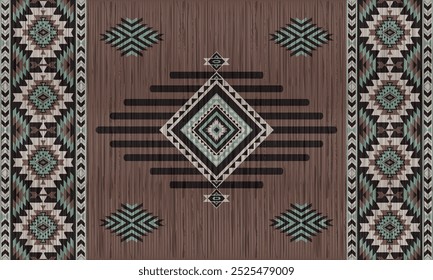 Padrão nativo étnico americano.Tradicional Navajo,Asteca,Apache,Sudoeste e estilo mexicano padrão de tecido.Motivos vetoriais abstratos pattern.For tecido,roupas,cobertor,tapete,tecido,envoltório,decoração