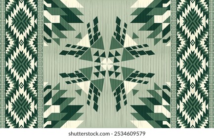 American tribal ethnic native pattern.Traditional Navajo,Aztec,Apache,Southwest and Mexican style fabric pattern.Abstract vector motifs pattern.For fabric,clothing,blanket,carpet,woven,wrap,decoration