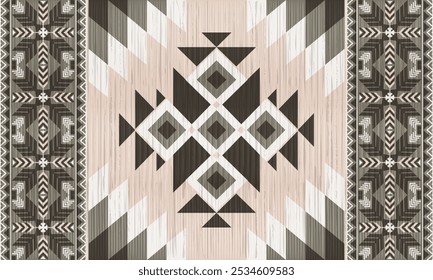 American tribal ethnic native pattern.Traditional Navajo,Aztec,Apache,Southwest and Mexican style fabric pattern.Abstract vector motifs pattern.For fabric,clothing,blanket,carpet,woven,wrap,decoration