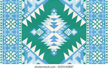 American tribal ethnic native pattern.Traditional Navajo,Aztec,Apache,Southwest and Mexican style fabric pattern.Abstract vector motifs pattern.For fabric,clothing,blanket,carpet,woven,wrap,decoration