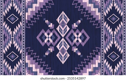 American tribal ethnic native pattern.Traditional Navajo,Aztec,Apache,Southwest and Mexican style fabric pattern.Abstract vector motifs pattern.For fabric,clothing,blanket,carpet,woven,wrap,decoration