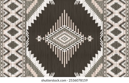 American tribal ethnic native pattern.Traditional Navajo,Aztec,Apache,Southwest and Mexican style fabric pattern.Abstract vector motifs pattern.For fabric,clothing,blanket,carpet,woven,wrap,decoration