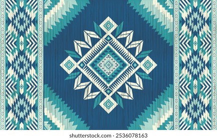 American tribal ethnic native pattern.Traditional Navajo,Aztec,Apache,Southwest and Mexican style fabric pattern.Abstract vector motifs pattern.For fabric,clothing,blanket,carpet,woven,wrap,decoration