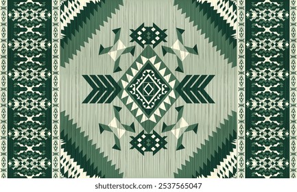 American tribal ethnic native pattern.Traditional Navajo,Aztec,Apache,Southwest and Mexican style fabric pattern.Abstract vector motifs pattern.For fabric,clothing,blanket,carpet,woven,wrap,decoration