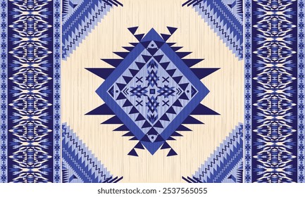 American tribal ethnic native pattern.Traditional Navajo,Aztec,Apache,Southwest and Mexican style fabric pattern.Abstract vector motifs pattern.For fabric,clothing,blanket,carpet,woven,wrap,decoration