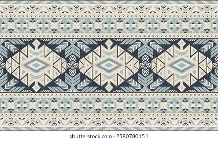 American tribal ethnic native pattern.Traditional Navajo,Aztec,Apache,Southwest and Mexican style fabric pattern.Abstract vector motif pattern.For fabric,clothing,blanket,carpet,woven,wrap,decoration.