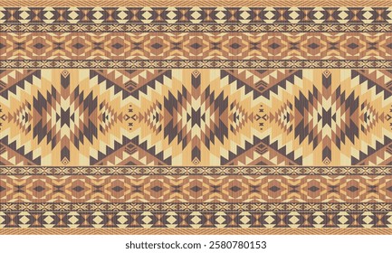 American tribal ethnic native pattern.Traditional Navajo,Aztec,Apache,Southwest and Mexican style fabric pattern.Abstract vector motif pattern.For fabric,clothing,blanket,carpet,woven,wrap,decoration.