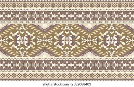 American tribal ethnic native pattern.Traditional Navajo,Aztec,Apache,Southwest and Mexican style fabric pattern.Abstract vector motif pattern.For fabric,clothing,blanket,carpet,woven,wrap,decoration.