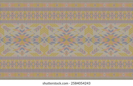 American tribal ethnic native pattern.Traditional Navajo,Aztec,Apache,Southwest and Mexican style fabric pattern.Abstract vector motif pattern.For fabric,clothing,blanket,carpet,woven,wrap,decoration.