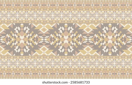 American tribal ethnic native pattern.Traditional Navajo,Aztec,Apache,Southwest and Mexican style fabric pattern.Abstract vector motif pattern.For fabric,clothing,blanket,carpet,woven,wrap,decoration.