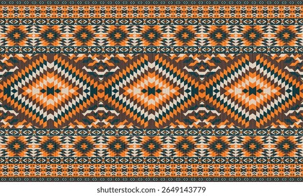 Padrão nativo étnico americano.Tradicional Navajo,Asteca,Apache,Sudoeste e estilo mexicano padrão de tecido.Motivos vetoriais abstratos pattern.For tecido,roupas,cobertor,tapete,tecido,envoltório,decoração