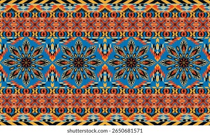 Padrão nativo étnico americano.Tradicional Navajo,Asteca,Apache,Sudoeste e estilo mexicano padrão de tecido.Motivos vetoriais abstratos pattern.For tecido,roupas,cobertor,tapete,tecido,envoltório,decoração