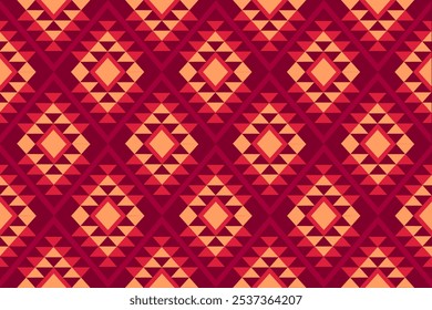 American tribal native pattern.Ethnic traditional Navajo,Aztec,Apache,Southwest vector style.Geometric boho abstract