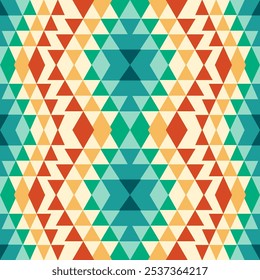 American tribal native pattern.Ethnic traditional Navajo,Aztec,Apache,Southwest vector style.Geometric boho abstract