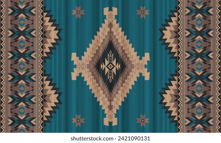 American tribal native seamless pattern.Ethnic traditional Navajo,Aztec,Apache,Southwest vector style.Geometric boho abstract motifs.Fabric,clothing,Mexican blanket,carpet,woven,print,wrap,decoration.