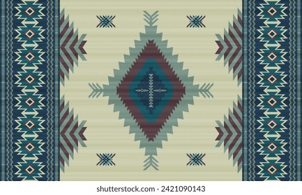 American tribal native seamless pattern.Ethnic traditional Navajo,Aztec,Apache,Southwest vector style.Geometric boho abstract motifs.Fabric,clothing,Mexican blanket,carpet,woven,print,wrap,decoration.
