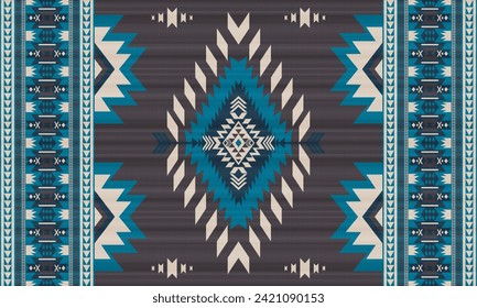 American tribal native seamless pattern.Ethnic traditional Navajo,Aztec,Apache,Southwest vector style.Geometric boho abstract motifs.Fabric,clothing,Mexican blanket,carpet,woven,print,wrap,decoration.